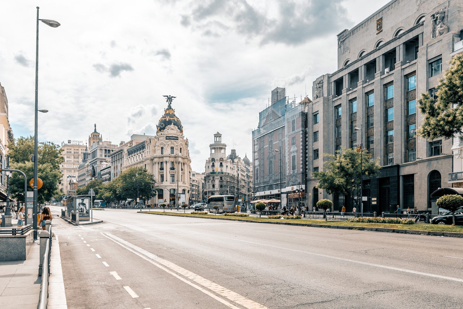 Edificio Metrópolis y Gran Vía de Madrid